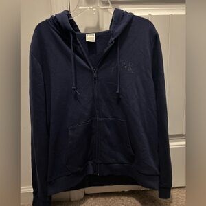 Victoria's Secret Dark Blue Zip-Up Sweater